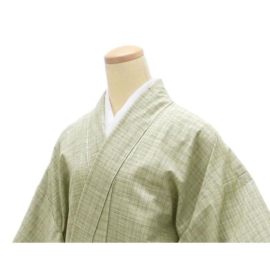 単衣 紬 新品 仕立上がり 正絹 渡源織物 紅の乱縞 乱縞 身丈165cm 裄丈68cm 仕立済 着物 wd5005の画像