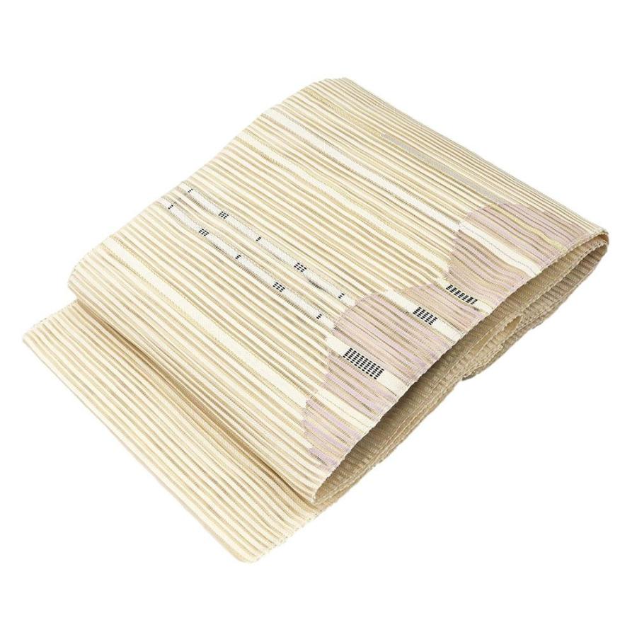 夏物　絽綴れ八寸名古屋帯（くるくる文）長382 正絹美品 夏物 絽綴れ八寸名古屋帯（くるくる文）長382 正絹美品