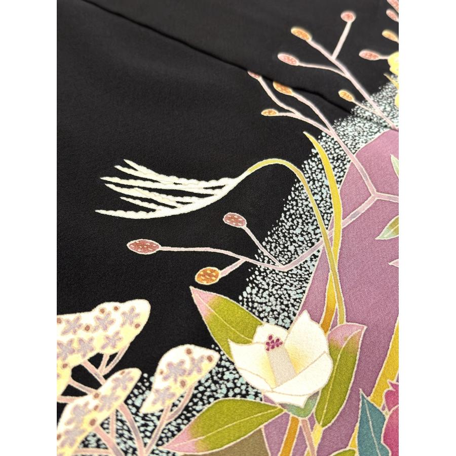 百貫華峰 黒留袖 鴛鴦 花の宴 在庫入れ替え一掃価格 : i290 : 高級呉服 