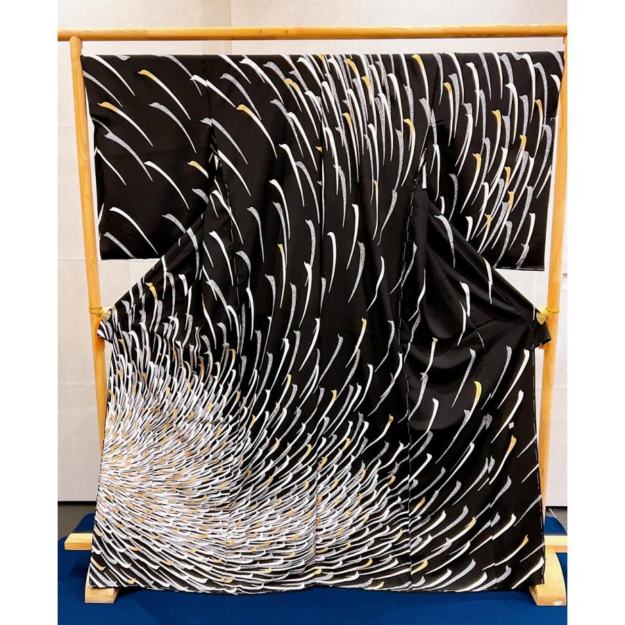 平和屋着物○京友禅 木村勝美 小紋 本蒔蝋染 木村勝美 訪問