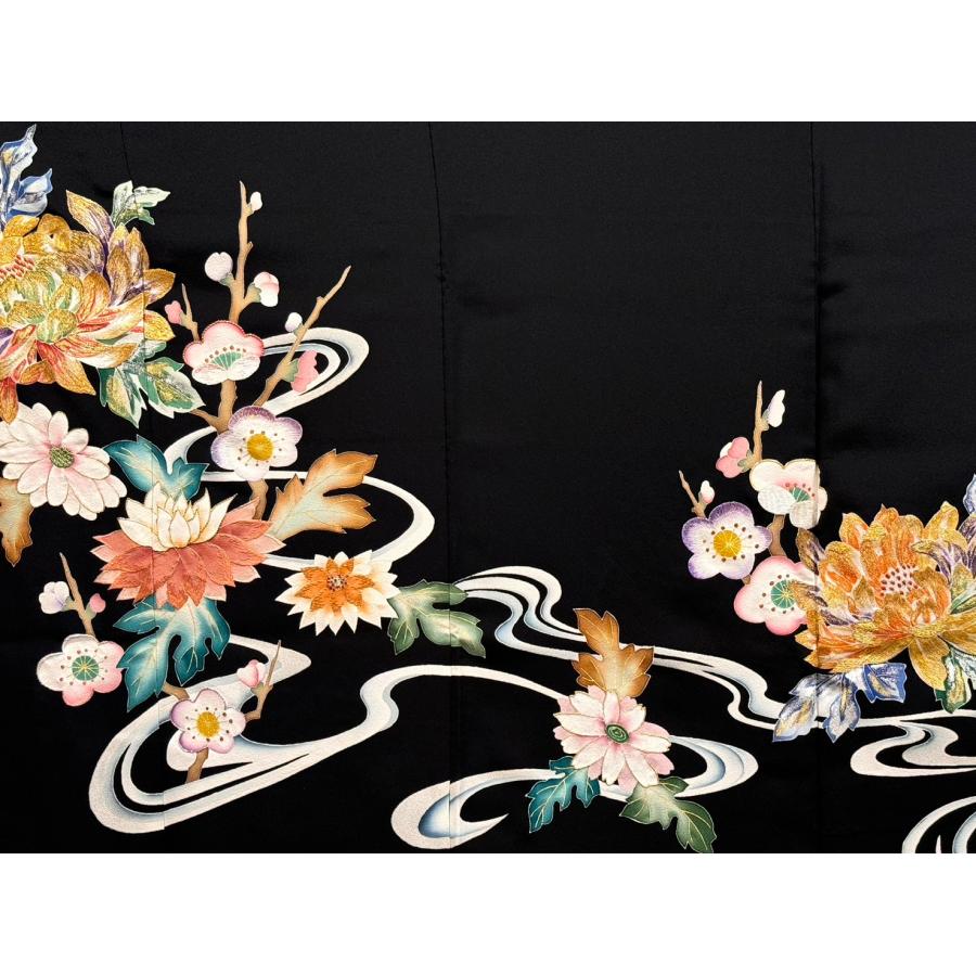 英　墨流し　袷 訪問着レンタル 訪問着Lサイズ 京友禅：墨流し みなもの色あそび