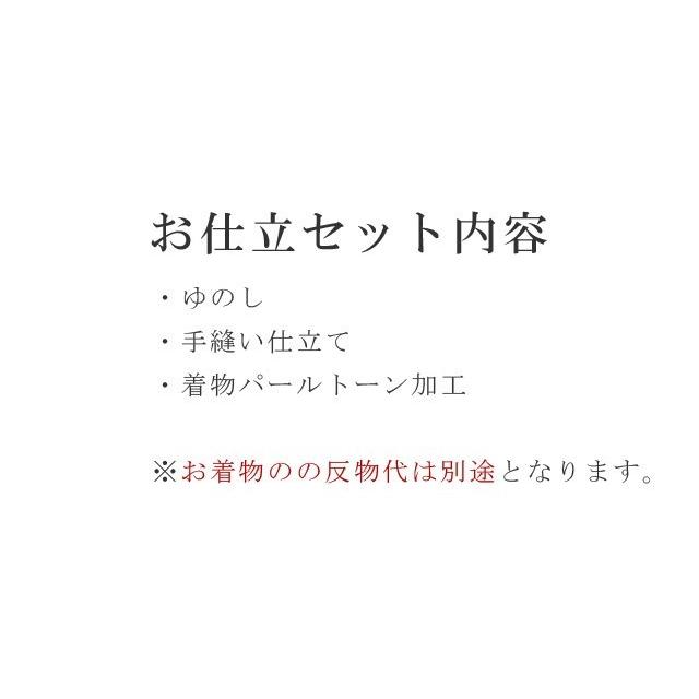 パールトーン加工 お仕立て セット 小紋 撥水 防カビ 防汚 パール 