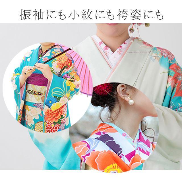 Amazon | [京都うさぎ堂] 刺繍 レース 半衿 半襟 振袖 成人式 he-043