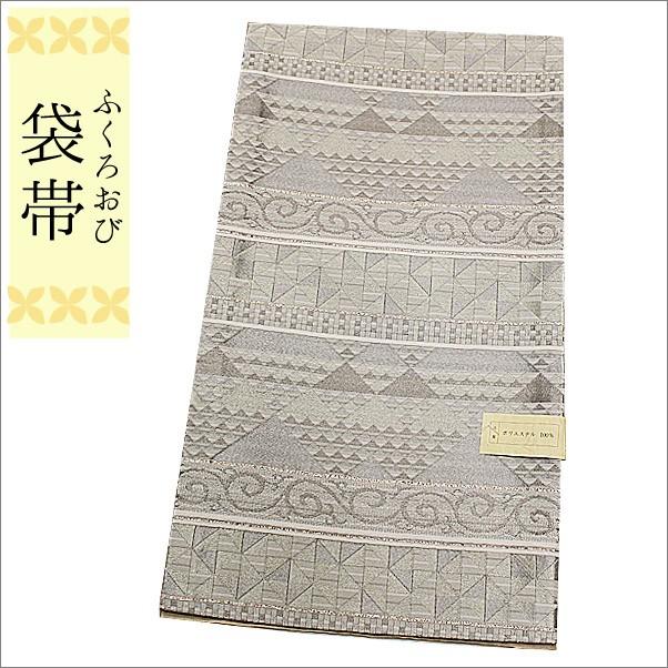 袋帯 フォーマル 留袖 新品 礼装用 グレー地に鱗柄 お仕立て上がり品 