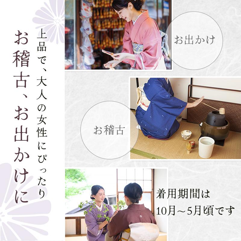 シルック シルックきもの 洗える着物 袷 鮫小紋 東レ あわせ 江戸小紋  