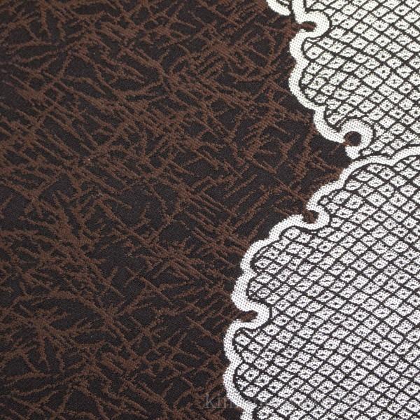 つくり帯 軽装帯 お太鼓 作り帯 こげ茶色系地に松葉と雪輪柄 Keisouobi 着物通販店 枠 通販 Yahoo ショッピング