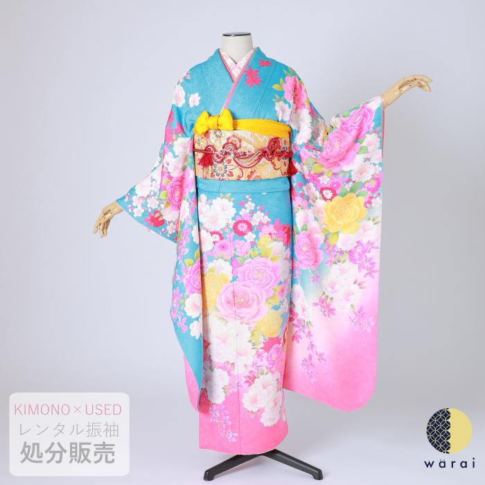 中古 振袖 正絹 中古販売 フルセット 成人式 アウトレットコーナー 振り袖 レディースファッション 中古 販売 中古セット 処分品 リサイクル 貸衣装処分 正絹 結婚式 婚礼 結納 卒業式 初詣 パーティー 着物 1 11 106b 着物ショップ 和楽衣