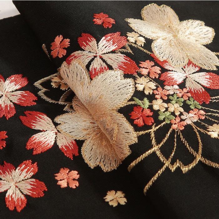 刺繍半襟 振袖 半襟 半衿 刺繍 花嫁 着物 長襦袢 襦袢 和装 和服 はんえり 京和彩 レトロ 化繊 洗える ポリエステル 着付け 成人式 結婚式