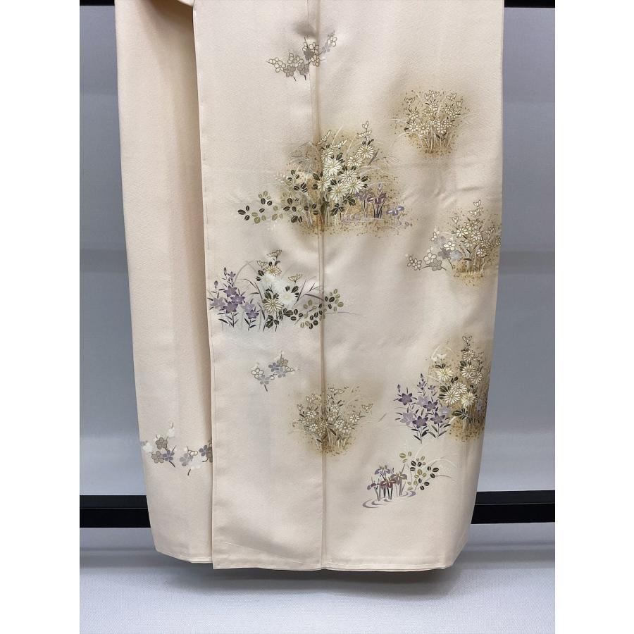 着物 訪問着 未使用 中古 花柄 正絹 裄65cm レディース 女性 和服 30代
