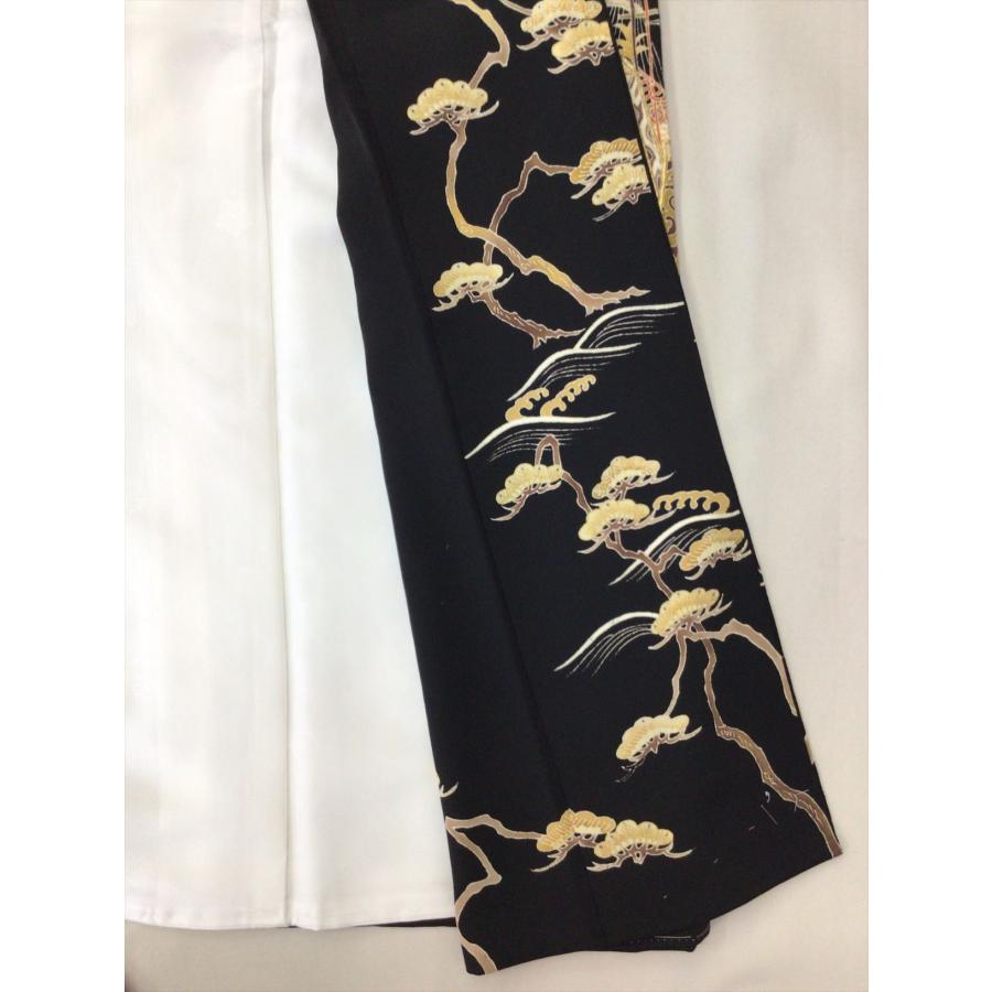 着物 留袖 黒留袖 未使用 中古 黒 正絹 裄68cm レディース 女性 和服 