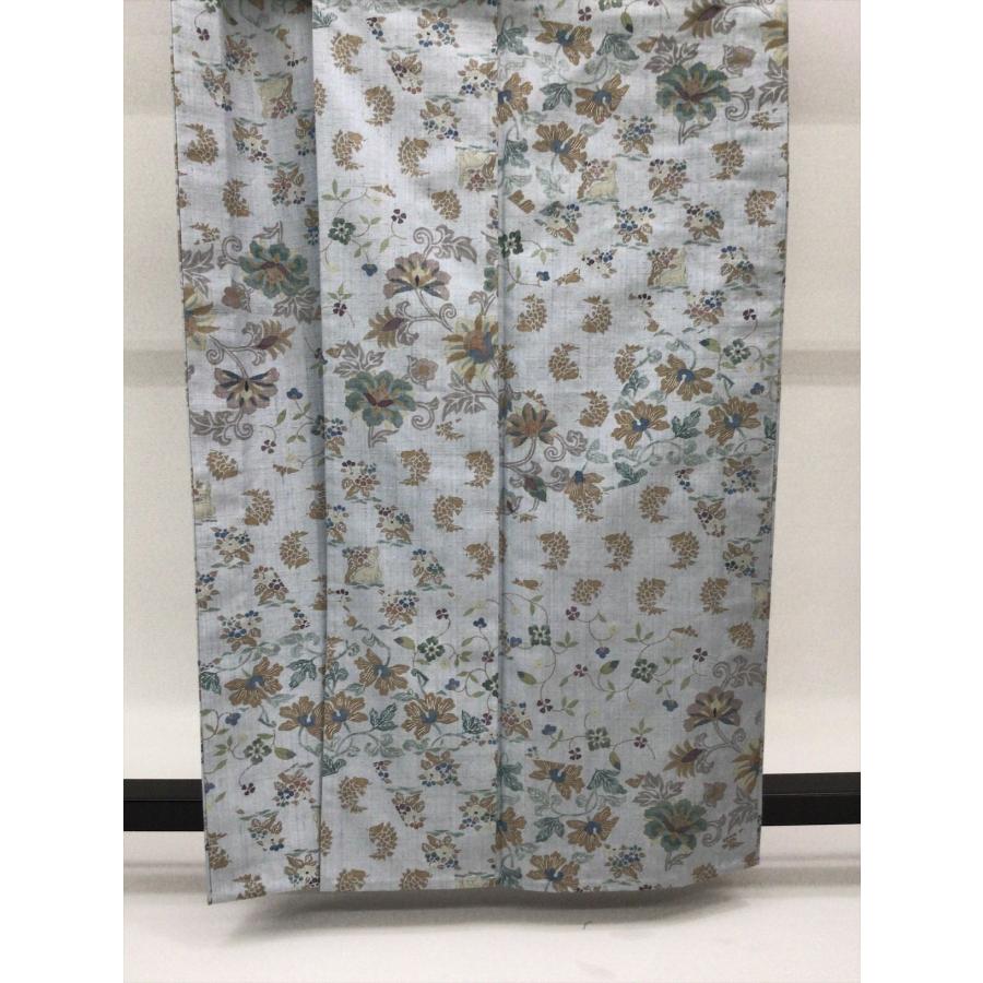 着物 単衣 単衣染め紬 未使用 中古 更紗柄 正絹 裄68cm レディース