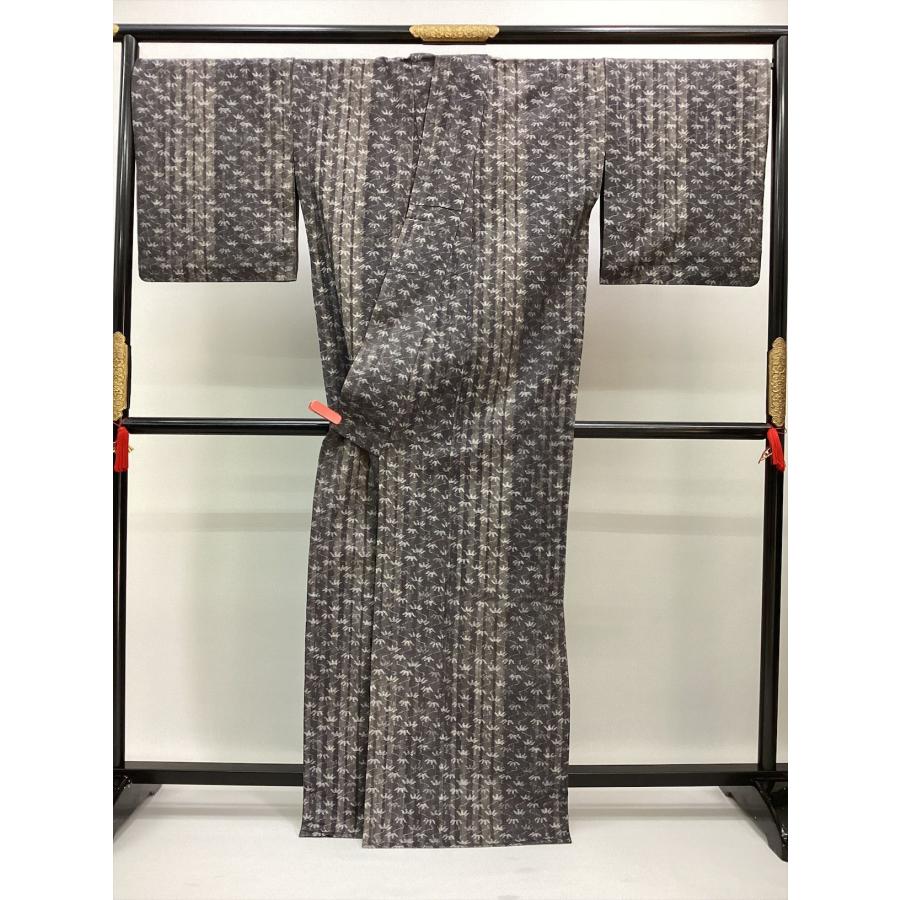 単衣久留米絣着物 山村省二作 草木染 単衣 着物 良品 中古 綿 裄70cm