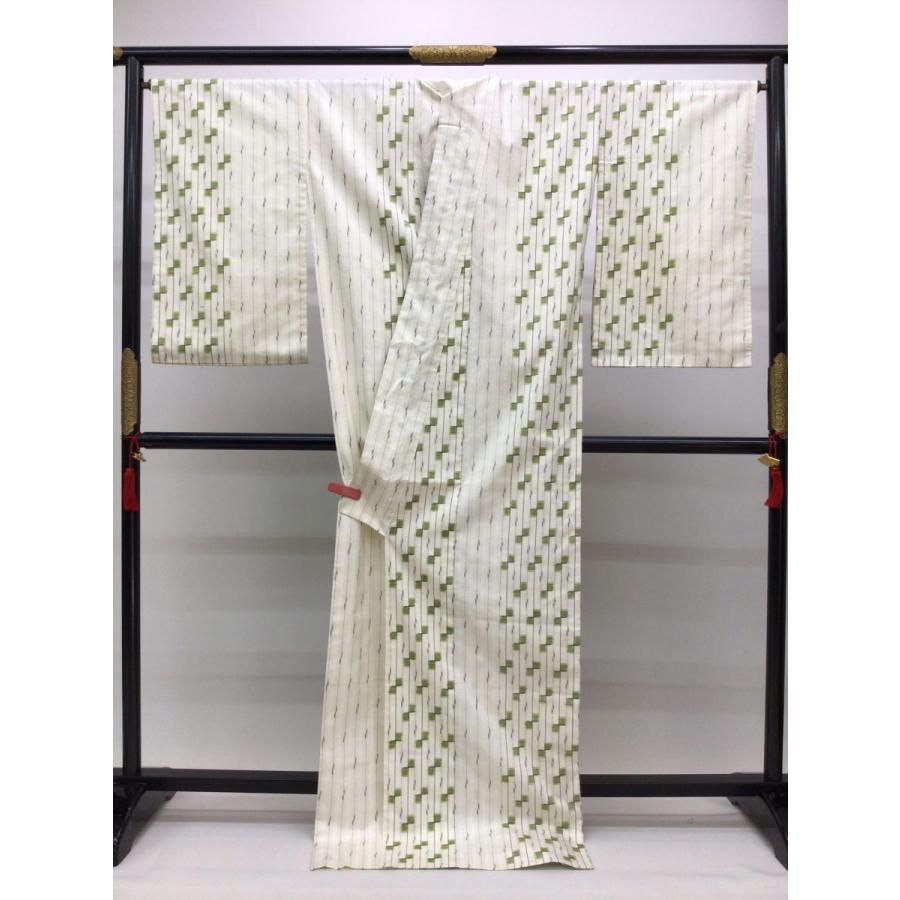 未仕立て品 仮絵羽着物 日本工芸会正会員 永田敏美作「青嵐」紬絵羽 