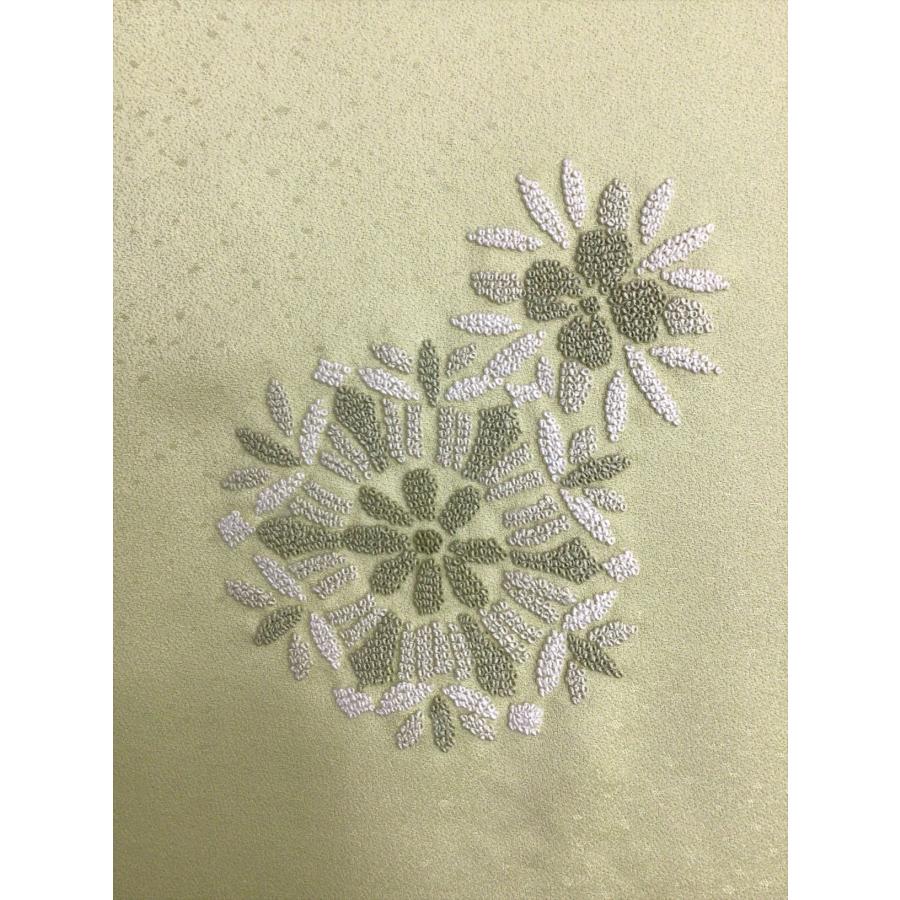 相良刺繍附下反物 未仕立て品 きもの反物 良品 中古 正絹 着物 生地 布