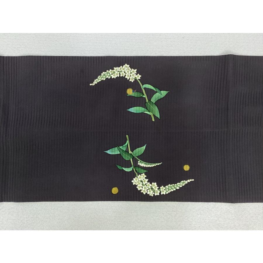 和装　帯　絽　夏帯　名古屋帯　美品 帯 名古屋帯 夏 絽染め名古屋帯 正絹 良品 中古 レディース 女性 着物