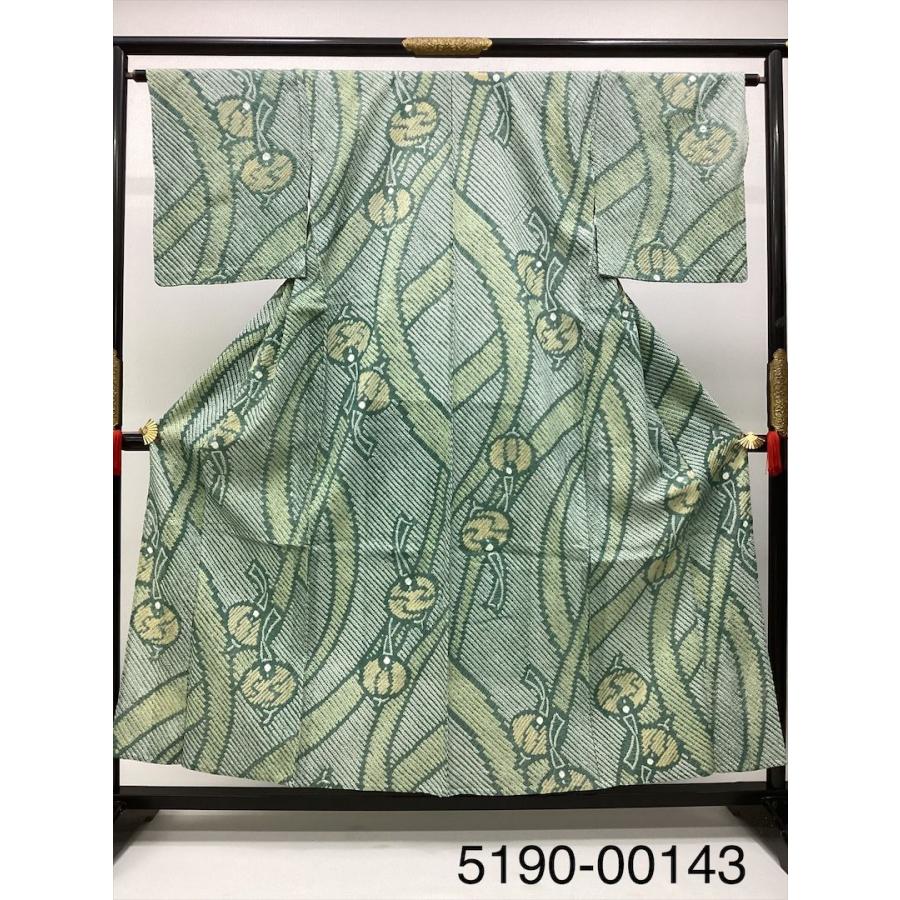 絞り浴衣 浴衣 夏 着物 中古 柄物 綿 裄66cm レディース 女性 洗える
