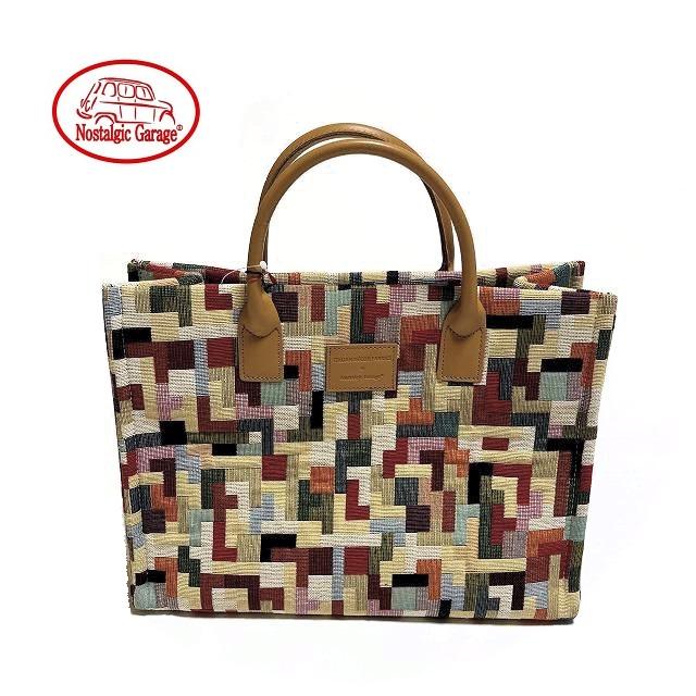 Nostalgic Garage / ハンドバッグ/コットン/CRM Nostalgic Garage（ノスタルジックガレージ） トートバッグ 軽いバッグ