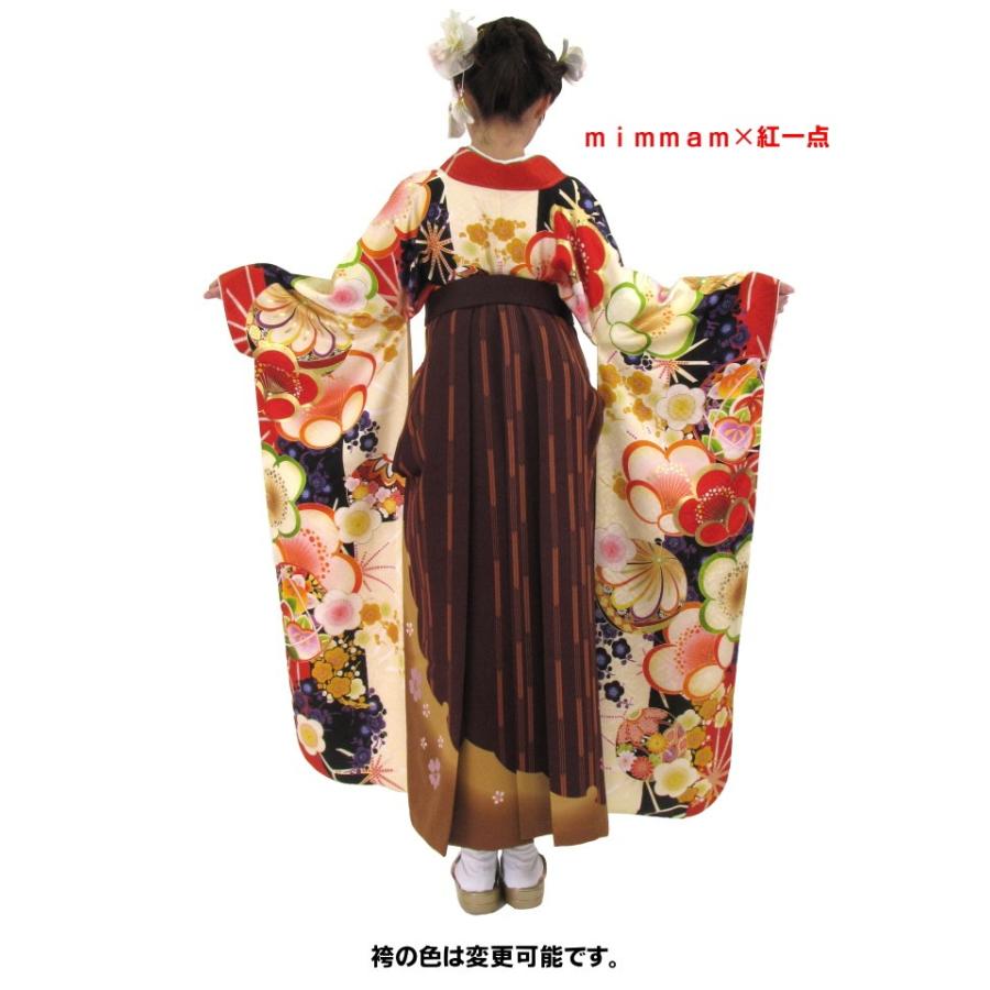 【早い者勝ち！】 ｍｉｍｍａｍ×紅一点 　袴レンタル Ｌ−１７５番　１９点フルセットレンタル 往復送料無料 【2179366365】(11500円)