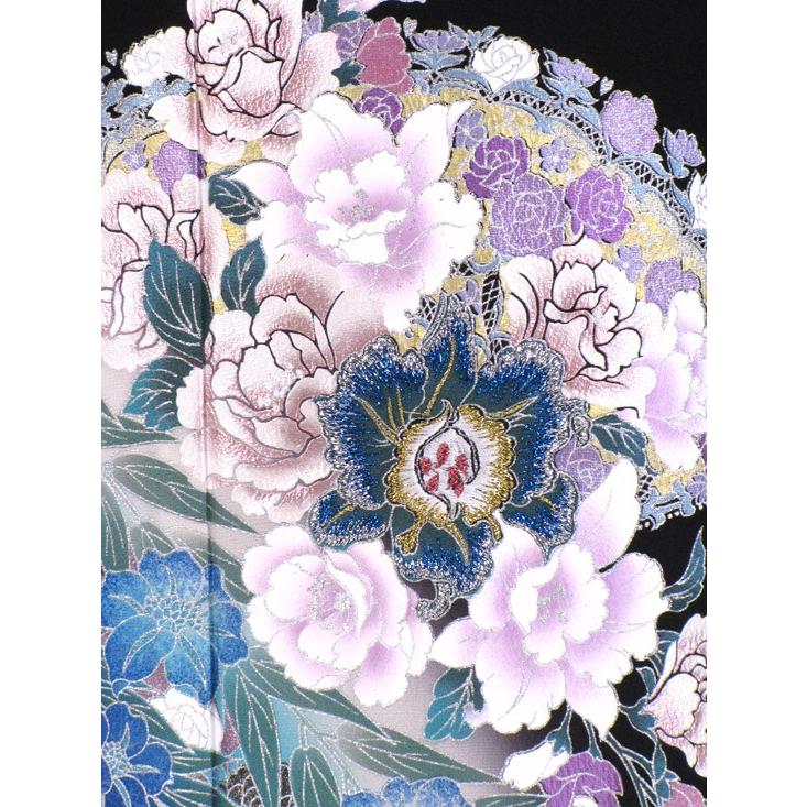 YUMI KATSURA 桂由美 青い花園 黒留袖レンタル 1249番 20