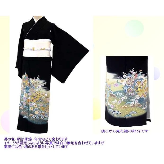黒留袖レンタル ４８１番　２０点フルセットレンタル 往復送料無料 |  | 01