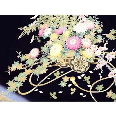 黒留袖レンタル ４８８番　２０点フルセットレンタル 往復送料無料 |  | 04