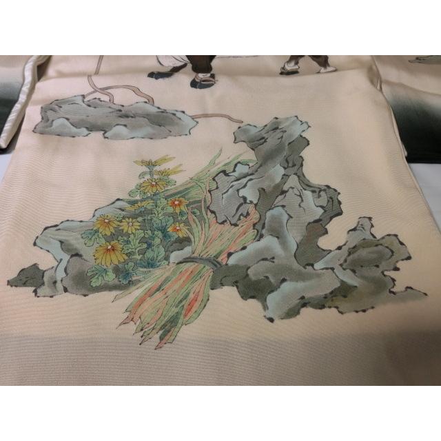 新品　0歳 5歳　男児　祝着　グレー　牛柄　七五三　手描　友禅の画像