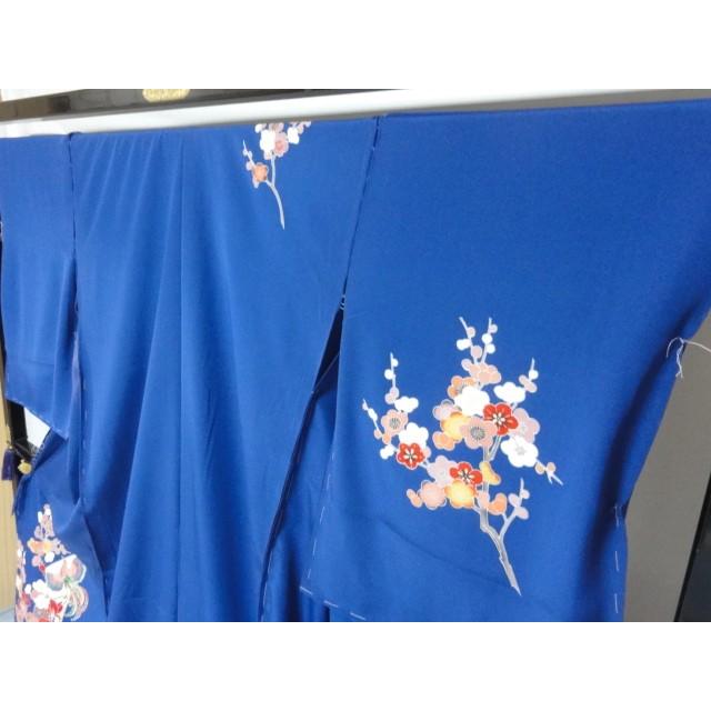 訪問着 正絹 新品 未仕立て 仮絵羽 紅型染 菖蒲 宮参り 七五三 入学 