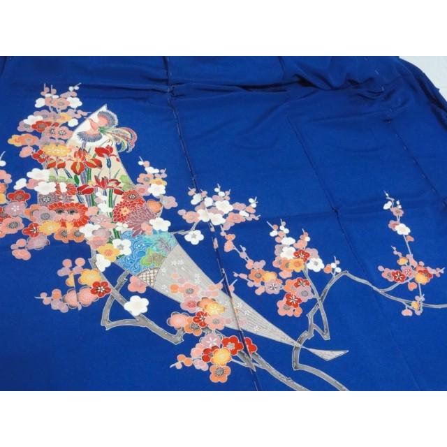 訪問着 正絹 新品 未仕立て 仮絵羽 紅型染 菖蒲 宮参り 七五三 入学 