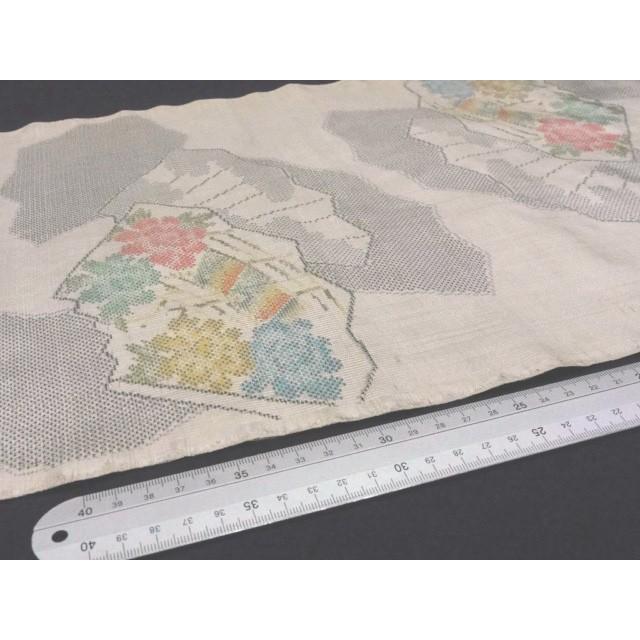 正絹 白 大島 紬 はぎれ 幅37cm×長さ ご希望数（10cm単位） 手芸