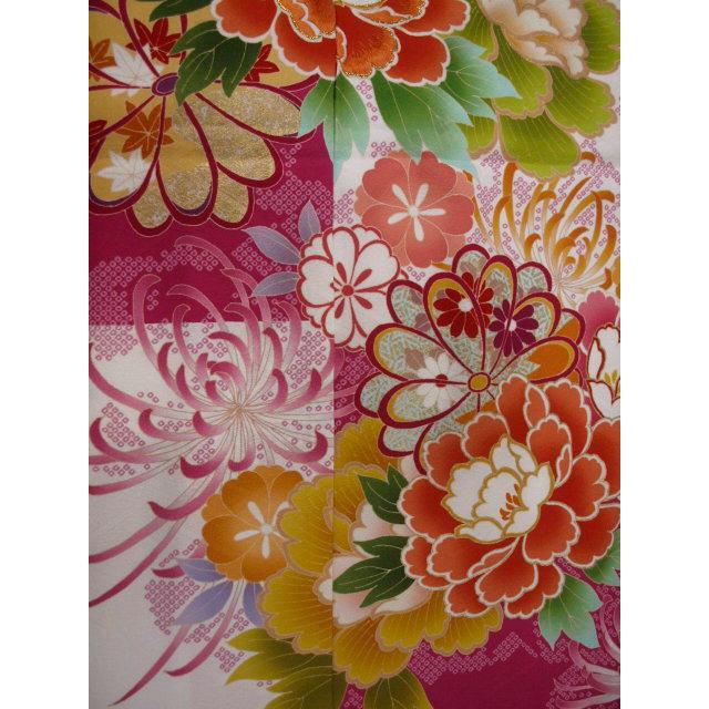 未仕立て 0493 正絹京友禅振袖 手毬・ぽっくり : きもの 遊着苑 - 通販