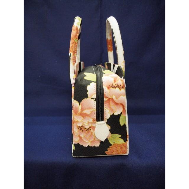 利休バック 0323 黒 花柄（レターパック不可） : きもの 遊着苑 - 通販