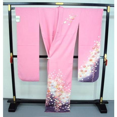 正絹振袖　京友禅　未仕立て品 未仕立て 0484 正絹京友禅振袖 赤 鈴・花 : きもの 遊着苑 - 通販 - Yahoo!