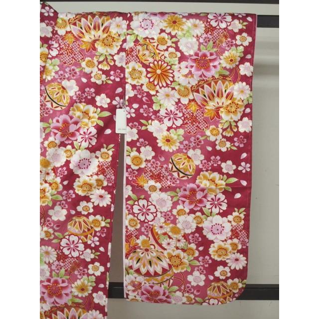 大幅値下げ！七五三 70238 七歳 祝い着 四ッ身きもの ローズピンク 花