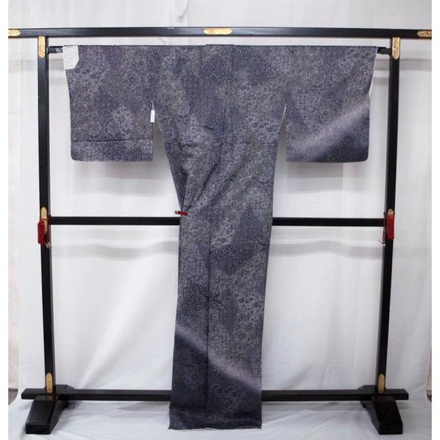 お仕立て上がり　1560　正絹　袷訪問着　更紗・ろうけつ染め　グレー系_4