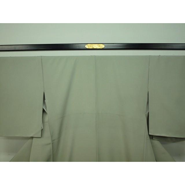 大幅値下げ 0162M お仕立て上がり 正絹 袷 色無地 深川鼠色 : きもの