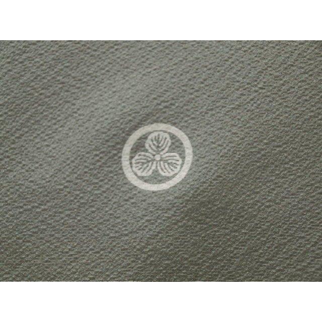 正絹色無地 三つ紋入れ(抜き紋）(ミシン縫い紋） : きもの 遊着苑