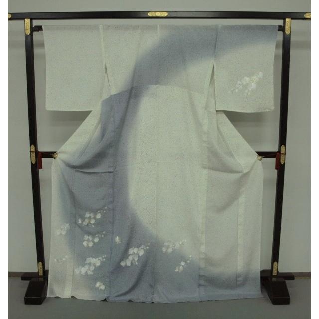 数量は多 手縫い お仕立て上がり 正絹 夏絽訪問着1565 白 白鼠色系 蒔糊ちらし胡蝶蘭刺繍 春夏新色 Www Doctor Plan Com