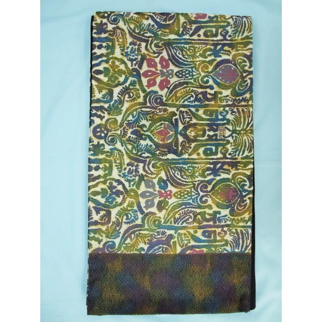 大幅値下 0926 御仕立て付き 『岡文織物』謹製 正絹特選西陣袋帯