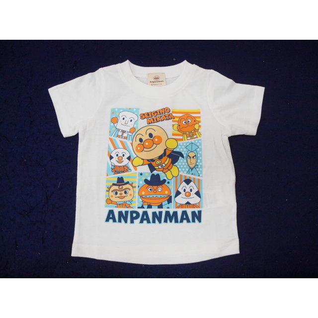 新品 SA3008-100 アンパンマン半袖Tシャツ オフホワイト 仲間たち 