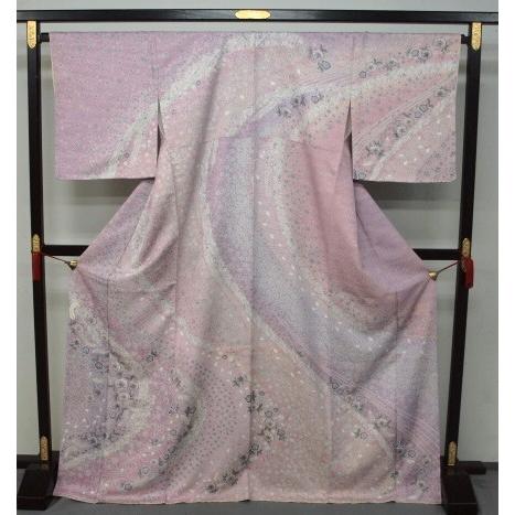 訪問着 海外 お仕立て(ハイテクミシン縫い）正絹胴裏・ガード加工込み 