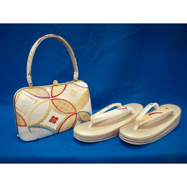 大幅値下げ 振袖用 1024 特選『沙織』草履バックセット 帯地 LLサイズ