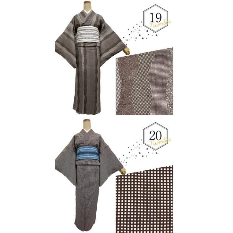 江戸小紋 洗える着物Lサイズ セパレート着物【セパレート仕立て納品