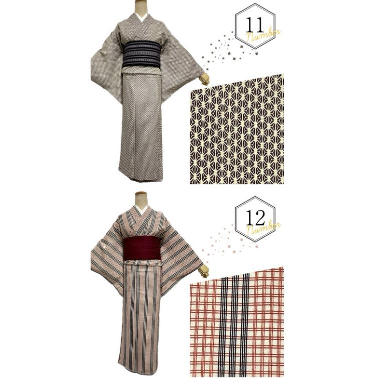 江戸小紋 洗える着物Lサイズ セパレート着物【セパレート仕立て納品