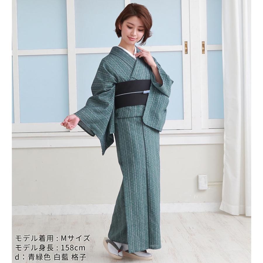 しじら織り　浴衣　藍染　手縫い しじら織り浴衣藍染手縫い