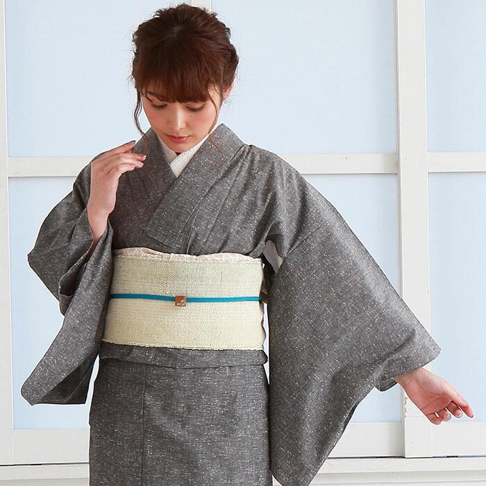 Y-562◇単衣 正絹 居敷当て付き 手縫い仕立て Sサイズ 紬 着物