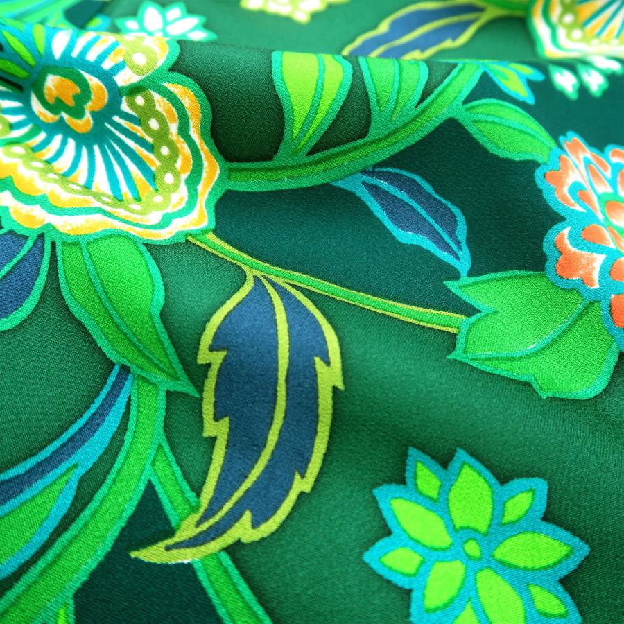 おしゃれな植物柄　レトロ　Mサイズ　美品 おしゃれな植物柄レトロMサイズ美品