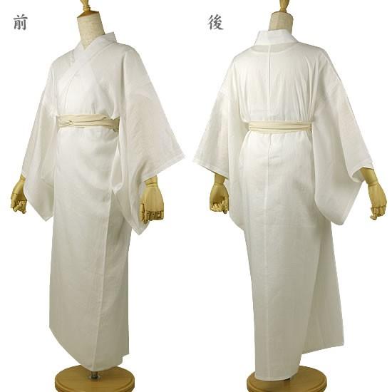 麻長襦袢 白 LLサイズ kimono cafe（キモノカフェ） 本麻 長襦袢 夏 麻 着付け小物 白 M L