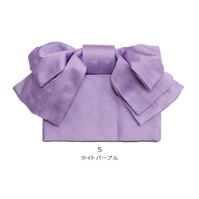 kimono cafe（キモノカフェ） 浴衣 作り帯 麻の葉柄 全8色 浴衣付け帯