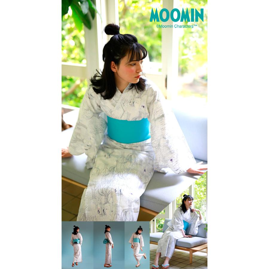 kimono cafe 浴衣 レディース MOOMIN ムーミン 単品 Sサイズ M