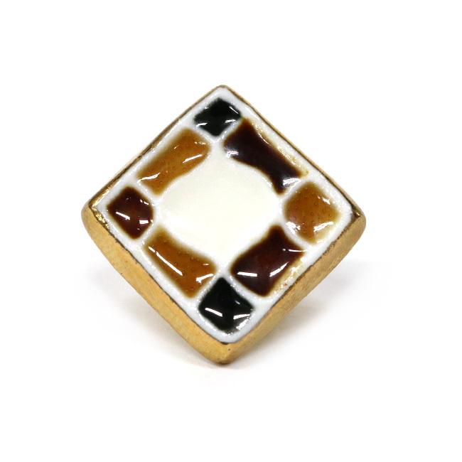 kimono cafe（キモノカフェ） 帯留 七窯社 コラボ 陶磁器 美濃焼 や